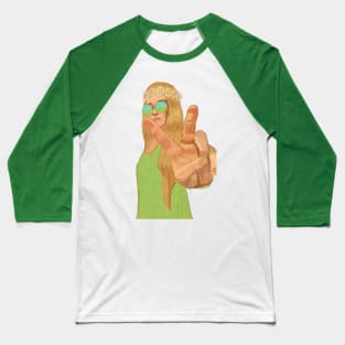 Peace Out Baseball T-Shirt